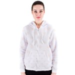 Polka Dots - Seashell on White Women s Zipper Hoodie