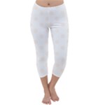 Polka Dots - Seashell on White Capri Winter Leggings