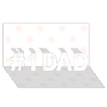 Polka Dots - Seashell on White #1 DAD 3D Greeting Card (8x4)
