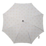 Polka Dots - Seashell on White Hook Handle Umbrella (Medium)