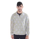 Polka Dots - White on Beige Wind Breaker (Men)