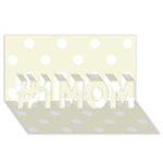 Polka Dots - White on Beige #1 MOM 3D Greeting Cards (8x4)
