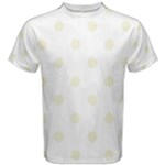 Polka Dots - Beige on White Men s Cotton Tee