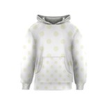 Polka Dots - Beige on White Kid s Pullover Hoodie