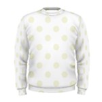 Polka Dots - Beige on White Men s Sweatshirt