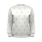Polka Dots - Beige on White Women s Sweatshirt
