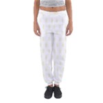 Polka Dots - Beige on White Women s Jogger Sweatpants