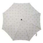 Polka Dots - Beige on White Hook Handle Umbrella (Medium)