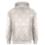 Polka Dots - White on Linen Men s Pullover Hoodie