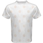 Polka Dots - Linen on White Men s Cotton Tee