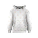 Polka Dots - Linen on White Kid s Pullover Hoodie
