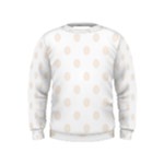 Polka Dots - Linen on White Kid s Sweatshirt