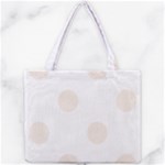 Polka Dots - Linen on White Mini Tote Bag