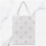 Polka Dots - Linen on White Classic Tote Bag