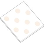 Polka Dots - Linen on White Small Memo Pads