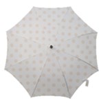 Polka Dots - Linen on White Hook Handle Umbrella (Small)