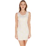Polka Dots - White on Ivory Bodycon Dress