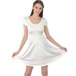 Polka Dots - White on Ivory Cap Sleeve Dress