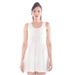 Polka Dots - White on Ivory Scoop Neck Skater Dress