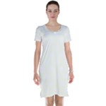 Polka Dots - White on Ivory Short Sleeve Nightdress