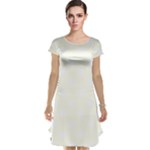 Polka Dots - White on Ivory Cap Sleeve Nightdress