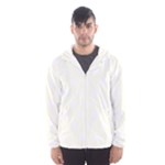 Polka Dots - White on Ivory Hooded Wind Breaker (Men)