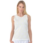 Polka Dots - White on Ivory Women s Basketball Tank Top