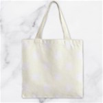 Polka Dots - White on Ivory Zipper Grocery Tote Bag
