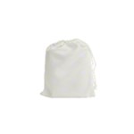 Polka Dots - White on Ivory Drawstring Pouch (XS)