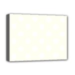 Polka Dots - White on Ivory Deluxe Canvas 16  x 12  (Stretched)