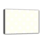 Polka Dots - White on Ivory Deluxe Canvas 18  x 12  (Stretched)