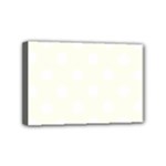 Polka Dots - White on Ivory Mini Canvas 6  x 4  (Stretched)