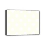 Polka Dots - White on Ivory Mini Canvas 7  x 5  (Stretched)