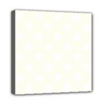 Polka Dots - White on Ivory Mini Canvas 8  x 8  (Stretched)