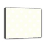 Polka Dots - White on Ivory Canvas 10  x 8  (Stretched)