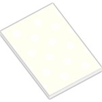 Polka Dots - White on Ivory Large Memo Pads