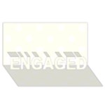 Polka Dots - White on Ivory ENGAGED 3D Greeting Card (8x4)