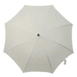 Polka Dots - White on Ivory Hook Handle Umbrella (Small)