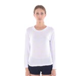 Polka Dots - Ivory on White Women s Long Sleeve T-shirt