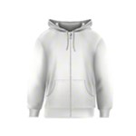 Polka Dots - Ivory on White Kid s Zipper Hoodie