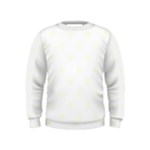 Polka Dots - Ivory on White Kid s Sweatshirt