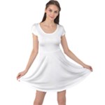 Polka Dots - Ivory on White Cap Sleeve Dress