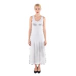 Polka Dots - Ivory on White Full Print Maxi Dress