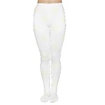 Polka Dots - Ivory on White Women s Tights