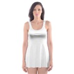 Polka Dots - Ivory on White Skater Dress Swimsuit