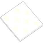 Polka Dots - Ivory on White Small Memo Pads