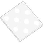 Polka Dots - White on White Smoke Small Memo Pads