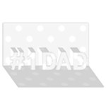 Polka Dots - White on White Smoke #1 DAD 3D Greeting Card (8x4)
