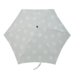 Polka Dots - White on White Smoke Mini Umbrella