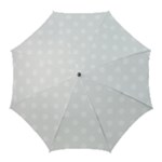 Polka Dots - White on White Smoke Golf Umbrella